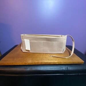 Ztujo Purse Organizer Insert LARGE Felt Pockets Dividers‎ Zipper 15x6x4 Clasp